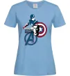 Жіноча футболка Steve Rogers Блакитний фото