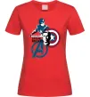 Жіноча футболка Steve Rogers Червоний фото