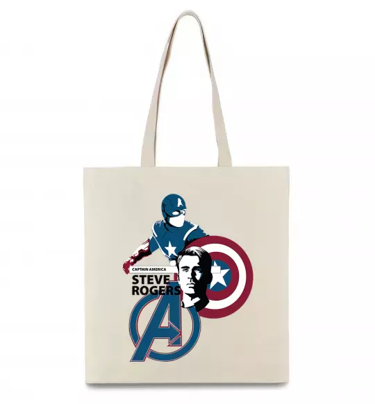 Эко-сумка Steve Rogers Бежевый фото