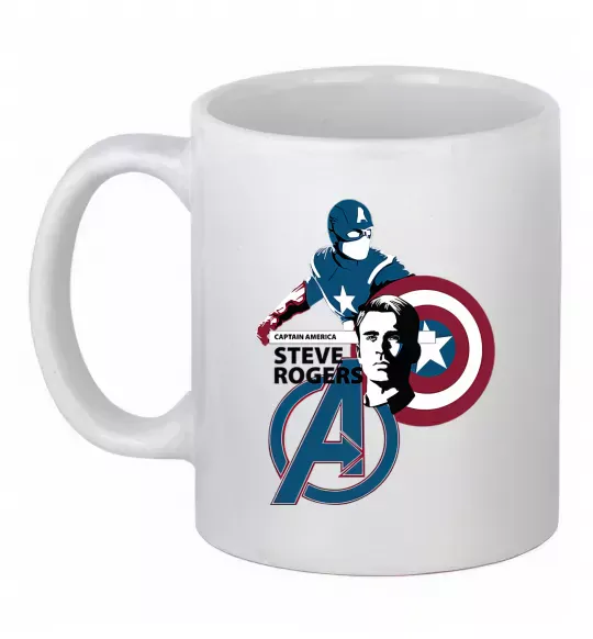 Чашка керамическая Steve Rogers Белый фото
