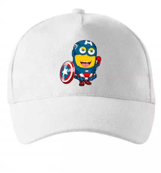 Кепка Міньйон Капітан Білий фото