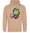 Жіноча толстовка (худі) Міньйон Капітан Пісочний фото