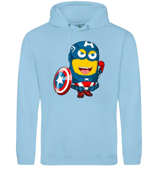 Жіноча толстовка (худі) Міньйон Капітан Блакитний фото