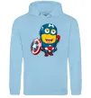 Жіноча толстовка (худі) Міньйон Капітан Блакитний фото