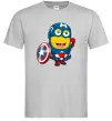 Мужская футболка Міньйон Капітан Серый фото