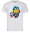 Мужская футболка Міньйон Капітан Белый фото
