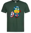 Мужская футболка Міньйон Капітан Темно-зеленый фото