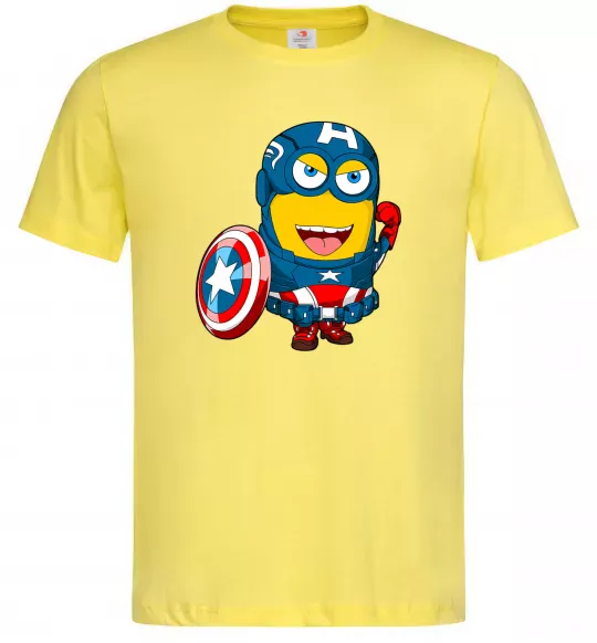 Мужская футболка Міньйон Капітан Лимонный фото