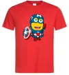 Мужская футболка Міньйон Капітан Красный фото
