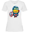 Женская футболка Міньйон Капітан Белый Женская футболка Міньйон Капітан Белый фото