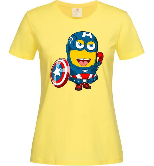 Женская футболка Міньйон Капітан Лимонный фото
