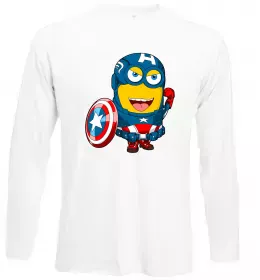 Лонгслів Міньйон Капітан Білий фото