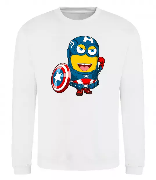 Світшот Міньйон Капітан Білий фото