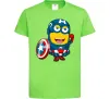 Детская футболка Міньйон Капітан Лаймовый фото