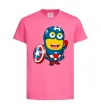 Дитяча футболка Міньйон Капітан Яскраво-рожевий фото