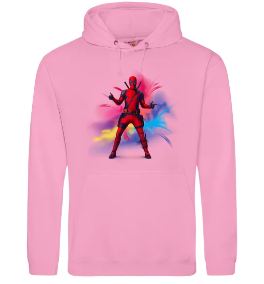Женская толстовка (худи) Дедпул вибух Розовый фото