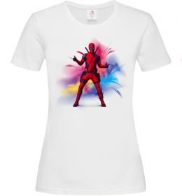 Женская футболка Дедпул вибух