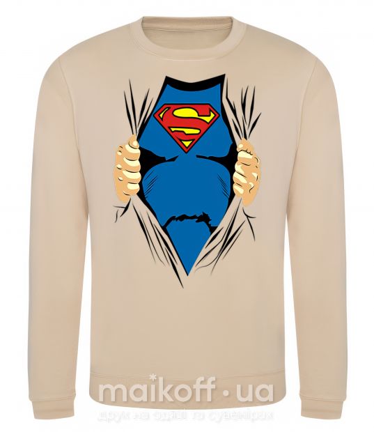 Світшот Супермен рубашка Пісочний фото