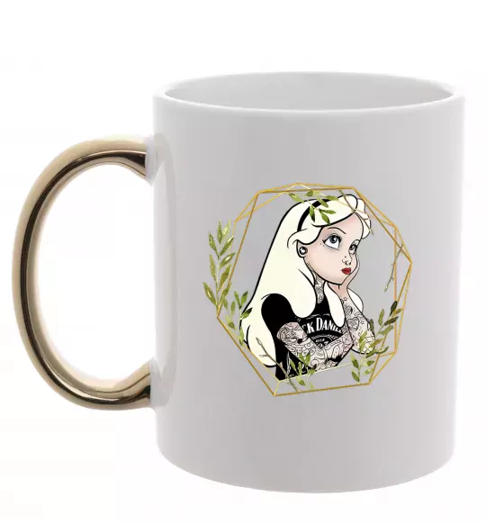 Чашка с цветной ручкой Princess Jack Daniels Золото фото