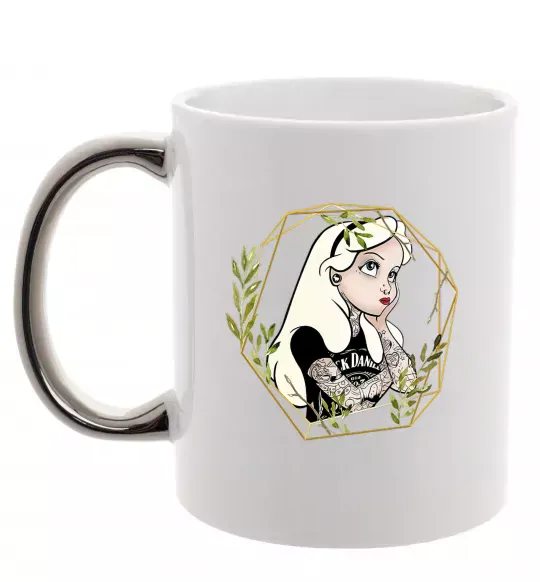 Чашка с цветной ручкой Princess Jack Daniels Серебро фото