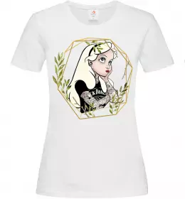 Женская футболка Попелюшка з парфумами Белый фото Женская футболка Попелюшка з парфумами Белый фото