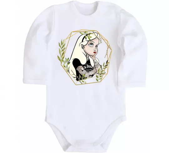 Дитячий бодік Princess Jack Daniels Білий фото