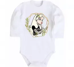 Детский боди Попелюшка з парфумами Белый фото