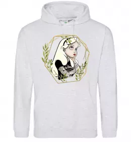 Женская толстовка (худи) Попелюшка з парфумами Серый меланж фото Женская толстовка (худи) Попелюшка з парфумами Серый меланж фото