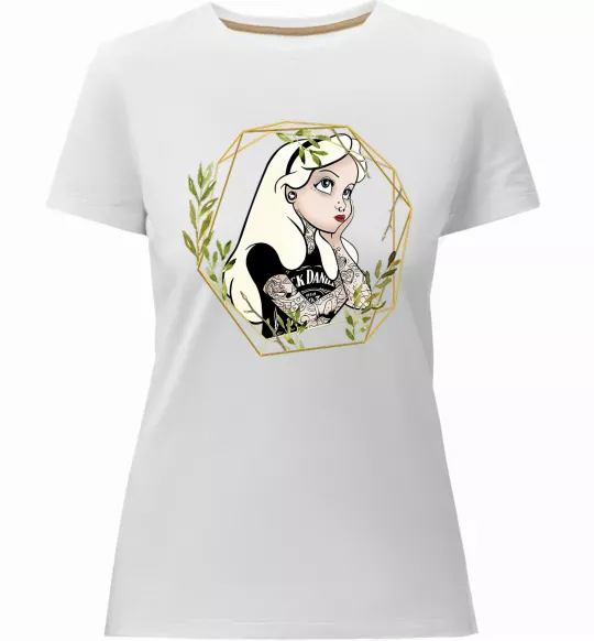 Жіноча преміум футболка Princess Jack Daniels Білий фото