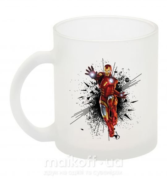 Чашка стеклянная Взрыв Железный человек Фроузен фото