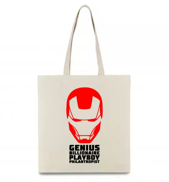 Еко-сумка Genius billionaire playboy philantropist Бежевий фото