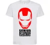 Дитяча футболка Genius billionaire playboy philantropist Білий Дитяча футболка Genius billionaire playboy philantropist Білий фото