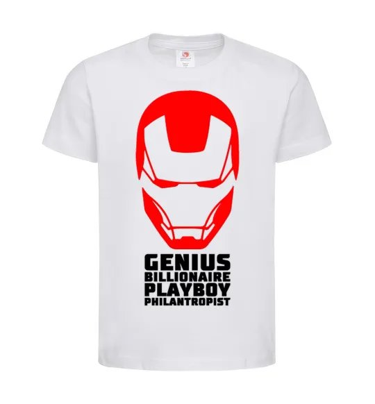 Дитяча футболка Genius billionaire playboy philantropist Білий фото