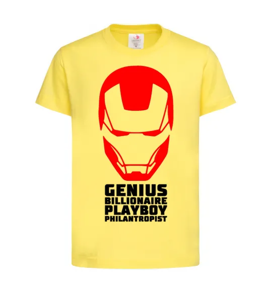 Дитяча футболка Genius billionaire playboy philantropist Лимонний фото