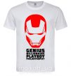 Мужская футболка Genius billionaire playboy philantropist Белый фото