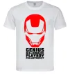 Мужская футболка Genius billionaire playboy philantropist Белый фото