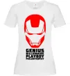 Женская футболка Genius billionaire playboy philantropist Белый фото