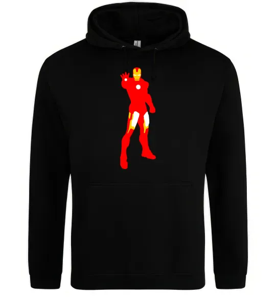 Чоловіча толстовка (худі) Iron man costume Чорний фото
