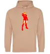 Чоловіча толстовка (худі) Iron man costume Пісочний Чоловіча толстовка (худі) Iron man costume Пісочний фото