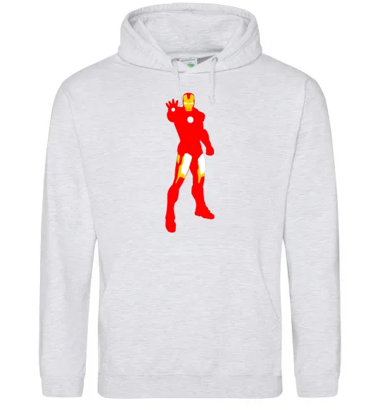 Жіноча толстовка (худі) Iron man costume Сірий меланж фото