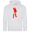 Жіноча толстовка (худі) Iron man costume Сірий меланж фото
