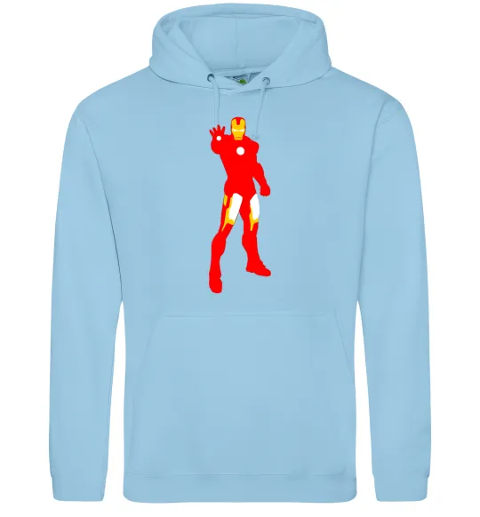 Жіноча толстовка (худі) Iron man costume Блакитний фото