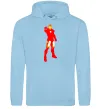 Жіноча толстовка (худі) Iron man costume Блакитний фото