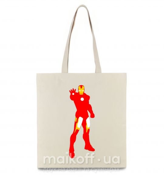 Еко-сумка Iron man costume Бежевий фото