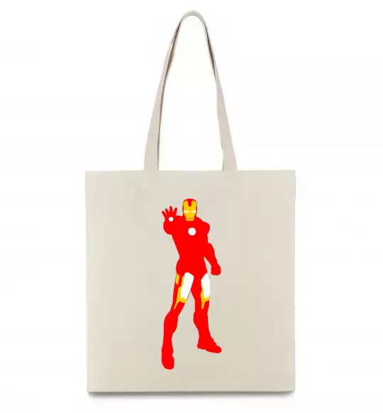 Эко-сумка Iron man costume Бежевый фото