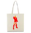 Эко-сумка Iron man costume Бежевый фото