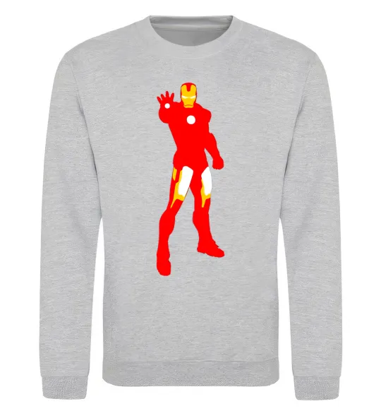 Свитшот Iron man costume Серый меланж фото
