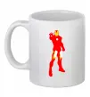 Чашка керамическая Iron man costume Белый фото