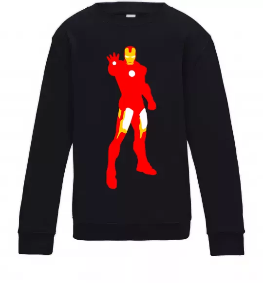 Детский Свитшот Iron man costume Черный фото