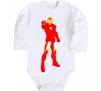 Детский боди Iron man costume Белый фото